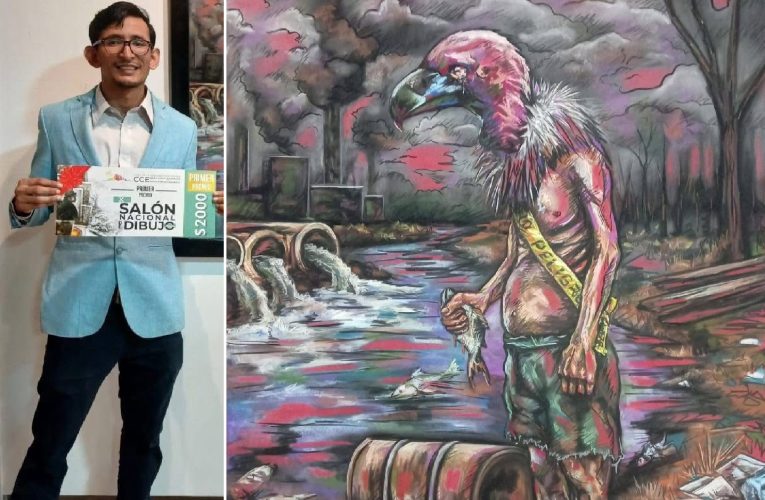 ARTISTA DE PUYO PRIMER LUGAR EN EL SALÓN NACIONAL DE DIBUJO RIOBAMBA