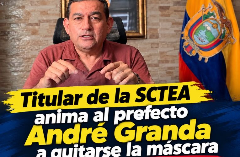 OSWALDO VALVERDE ANIMA AL PREFECTO ANDRÉ GRANDA A QUITARSE LA MASCARA
